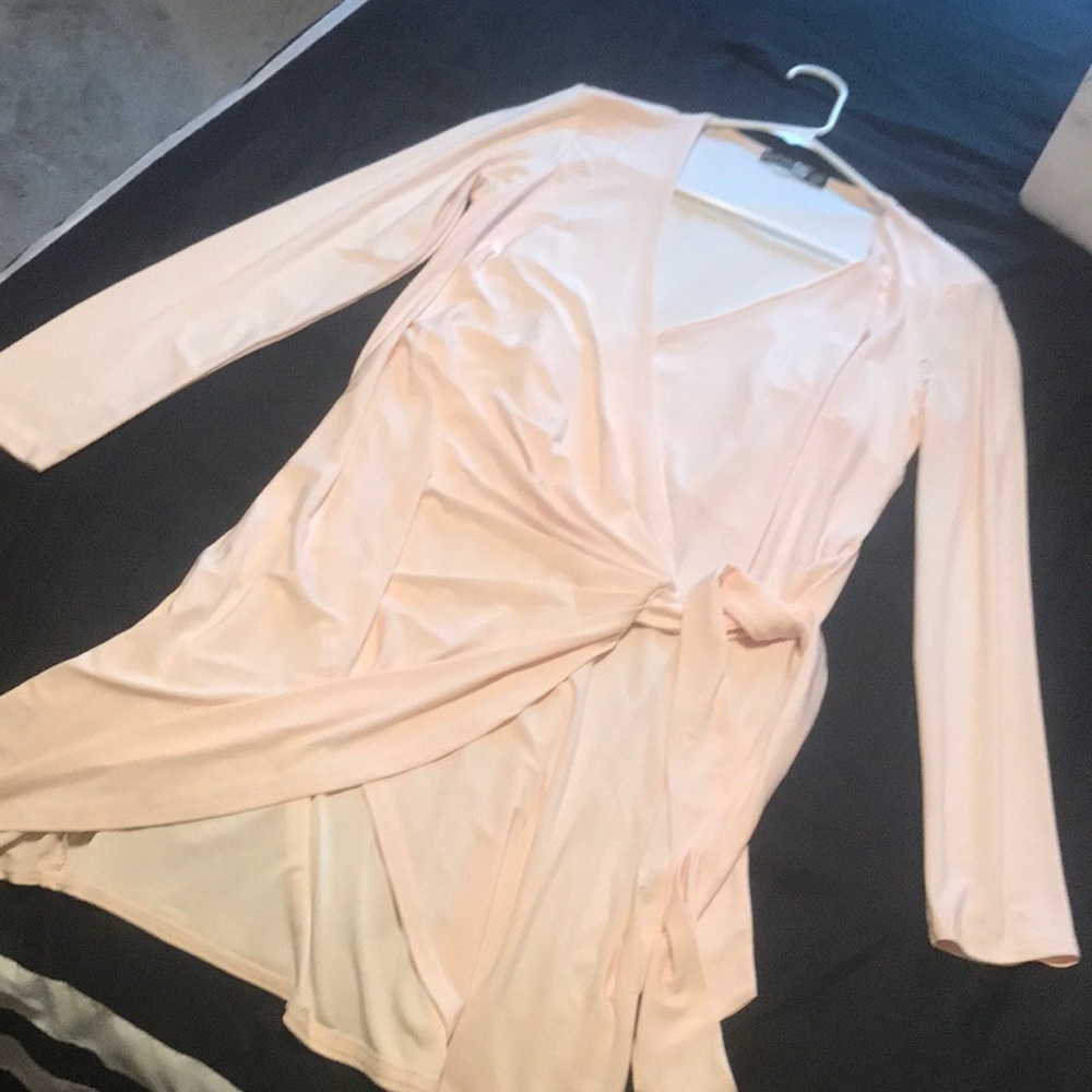 Pale Pink Wrap Dress